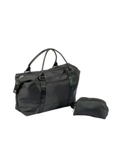 Bolso Viaje Y Cosmetiquera 2pzas Negro