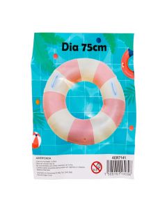 Flotador Inflable Rosado Y Beige