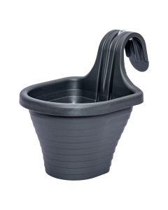 Maceta Gris Con Gancho 3L