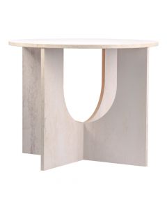Mesa Madera Redonda Gris
