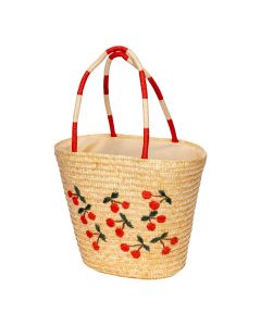 Bolso Casual Fibra Cereza Beige