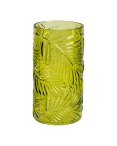 Jarrón Vidrio Verde 25cm