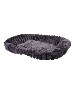 Cama Afelpada Gris Cómoda