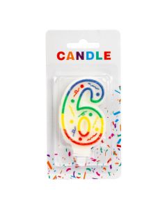 Candela Escarchada Número 6