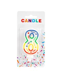 Candela Escarchada Número 8