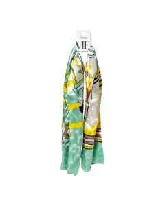 Bufanda Seda Estampada Multicolor