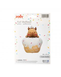 Globo Metálico Cupcake Capibara