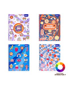Cuaderno Espiral, 100 Hojas