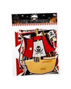 Letrero Pirata Feliz Cumpleaños
