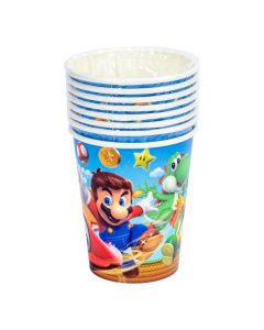 Vasos Mario Bros 8 Unidades