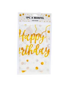 Mantel Estampado Happy Birthday