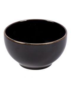 Bowl Cerámica Negro Y Bronce