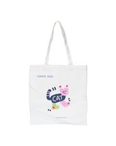 Bolsa Tela Estampado De Gato