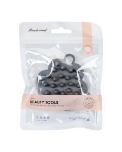 Cepillo Silicon Paracabello Figura Flor Gris