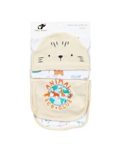 Gorro Y Babero Bebé Animal