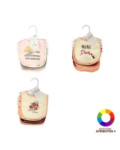 Babero Bebé Estampado Surtido
