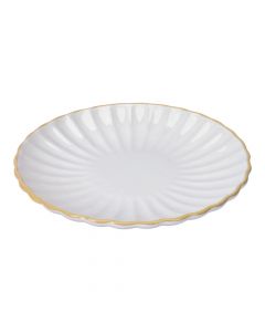 Plato Cerámica Blanco 10.5"