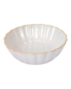 Bowl Cerámica Blanco Y Beige