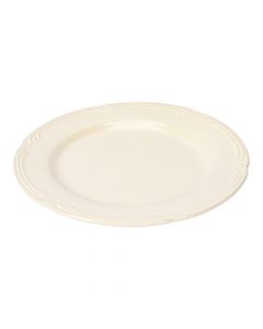 Plato Cerámica Beige Con Relieve