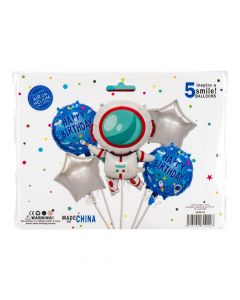 Globo Metálico Astronauta Cumpleaños