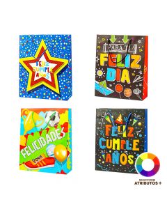 Bolsa Papel Diseño Escarchado