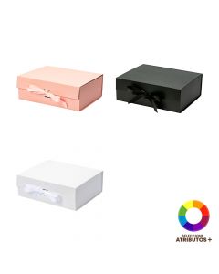 Caja Cartón Cuadrada Con Cinta