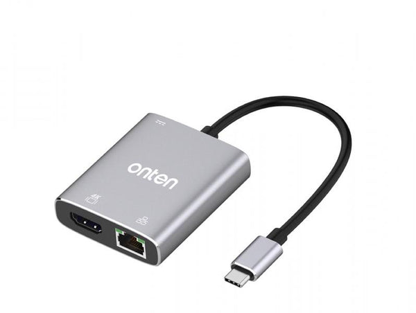 CABLE ADAPTADOR TIPO C A HDMI +GIGABIT+ PD OTN-91188 ONTEN