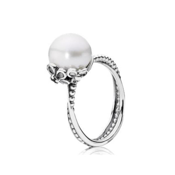 Anillo Perla Blanca Pandora