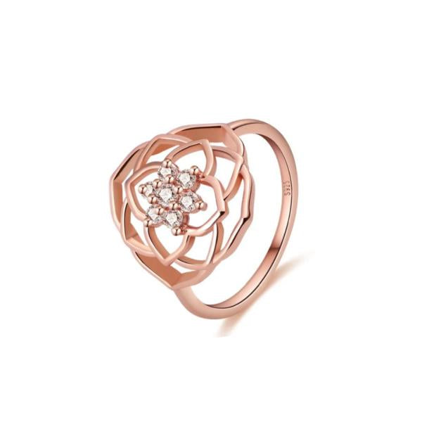 Anillo Petalos Rosa Pandora