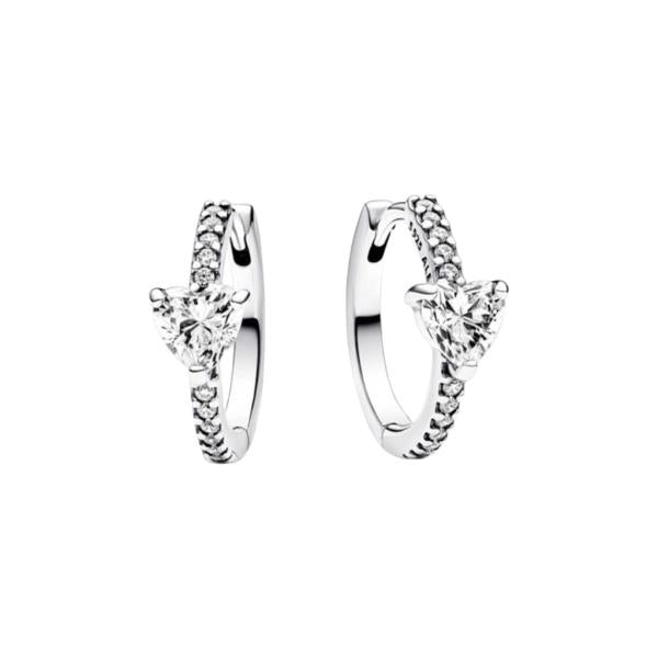 Aretes Corazon Brillante Pandora