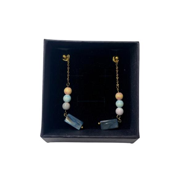 Aretes Dorados Diseño Cadenita Modelo T000951829