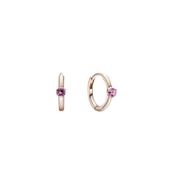 Aretes Huggie Rosa
