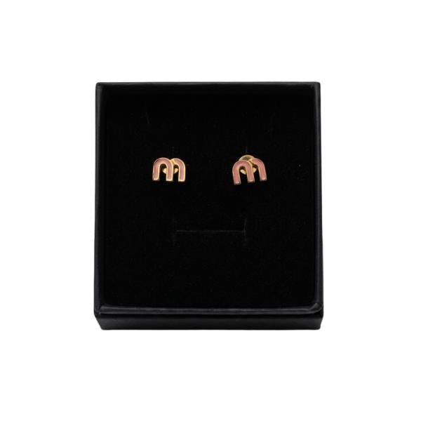 Aretes Miu Miu Diseño M Rosados
