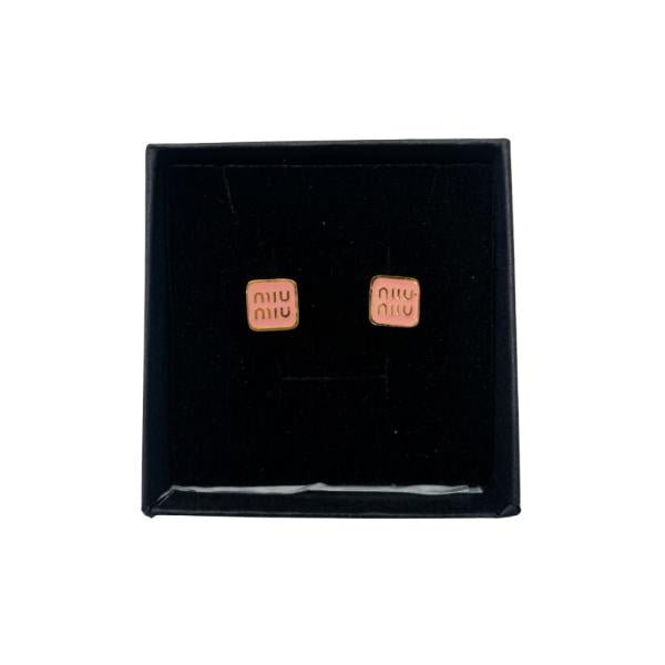 Aretes Miu Miu Diseño Cuadrado
