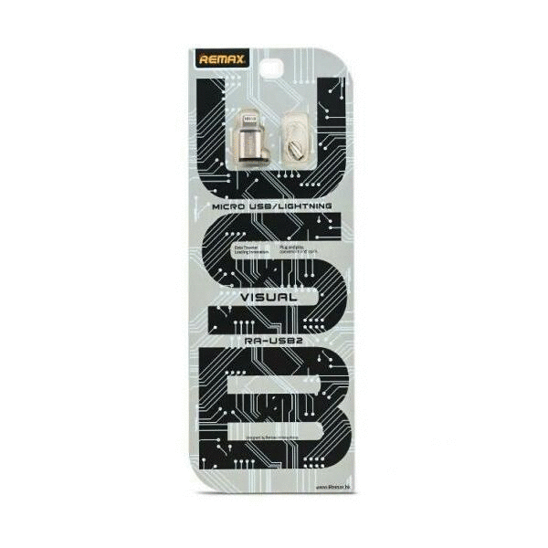 Cable Adaptador Ra-Usb2 Micro B A Lightning Remax Dorado