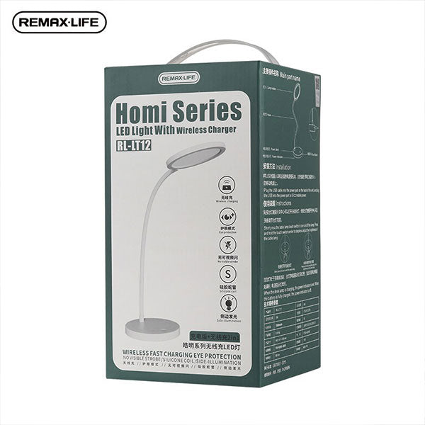 LAMPARA CON CARGADOR INALAMBRICO RL-LT12 REMAX BLANCA