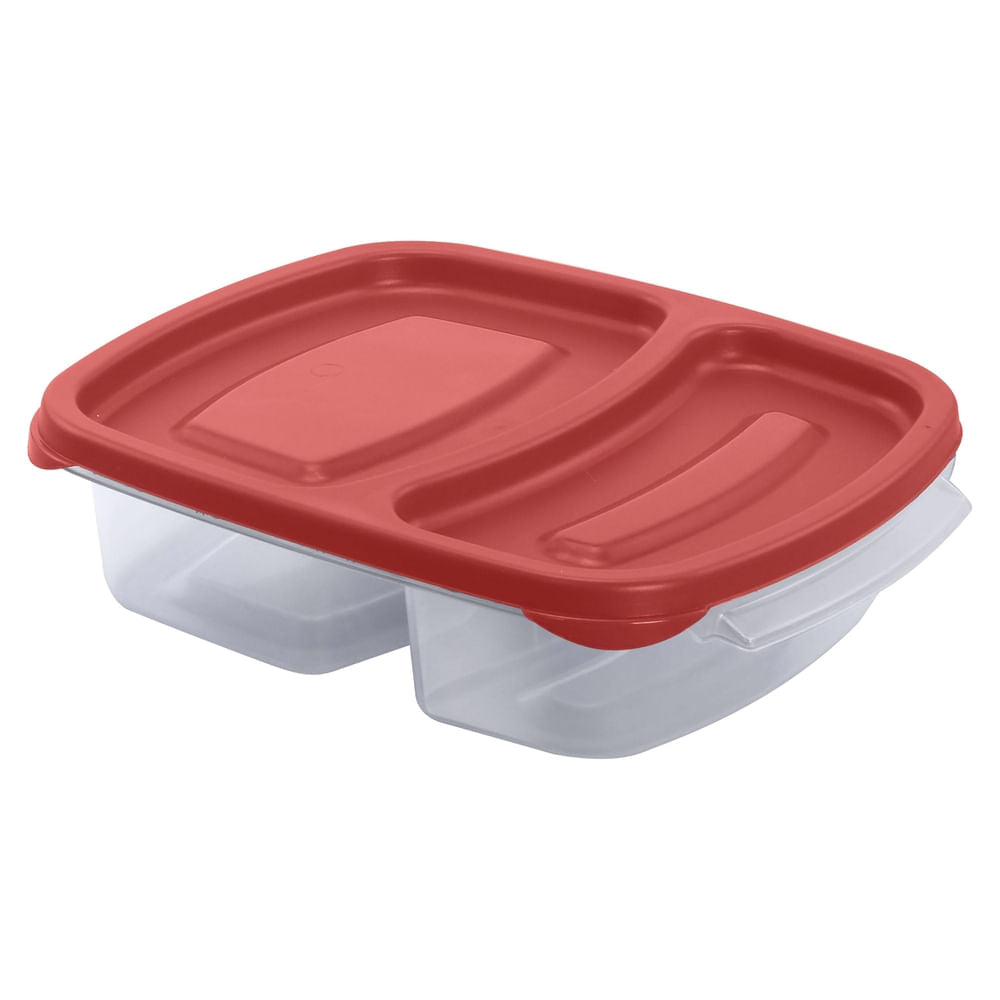 Tazon Guateplast Duo Con Division (2.5 Tz/625 Ml) Color Rojo - Unidad