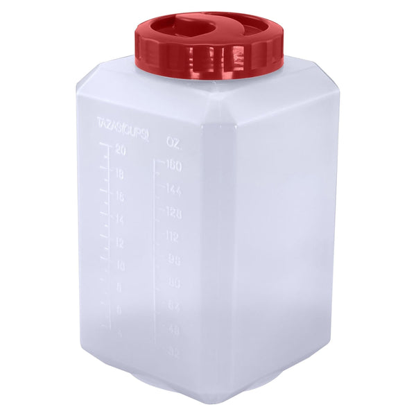 Recipientes Guateplast Granos Y Pastas (10 Lb/6l) Color Rojo - Unidad