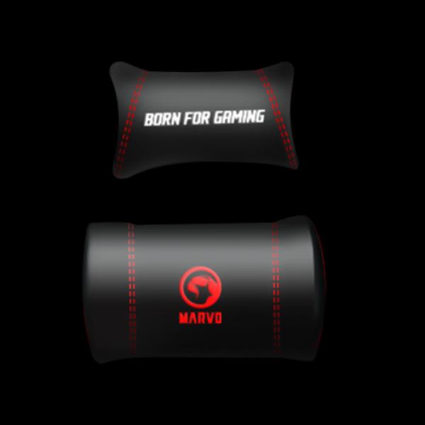 SILLA LINEA PRO GAMING CH-130 + BOLSO MARVO NEGRA/ROJO