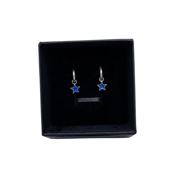 Argolla Plateada Diseño Estrella Celeste Modelo T000683618