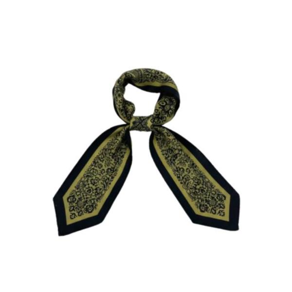 BANDANA 90x90 CON ESTAMPADO FLORAL BEIGE
