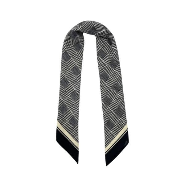 Bandana Con Estampado Cuadriculado Beige