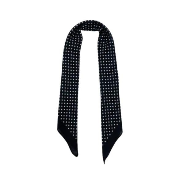 Bandana Con Estampado De Puntos Negro