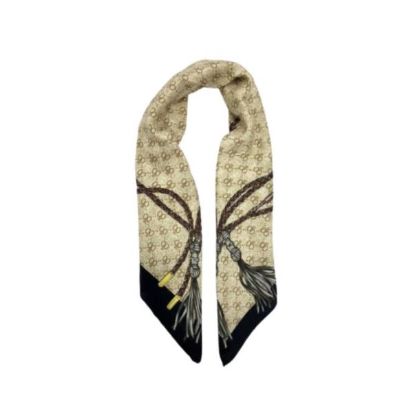 Bandana Con Estampado Lazos Marca Gucci Cafe