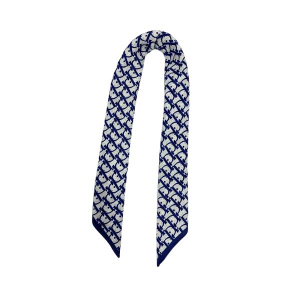 Bandana Con Estampado Logo Cd Marca Dior Azul