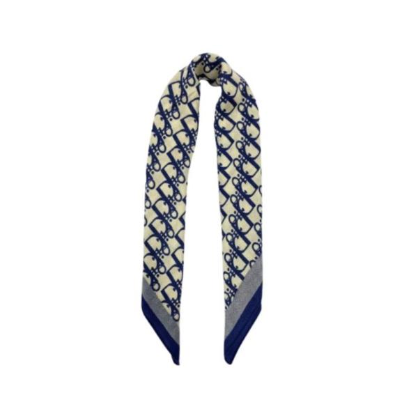 Bandana Con Estampado Marca Dior Azul