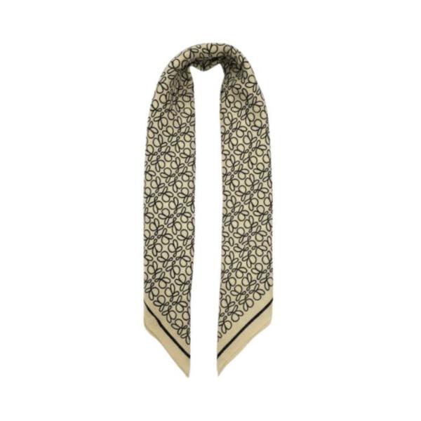Bandana Con Estampado Marca Loewe Beige