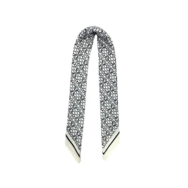 Bandana Con Estampado Marca Loewe Blanco