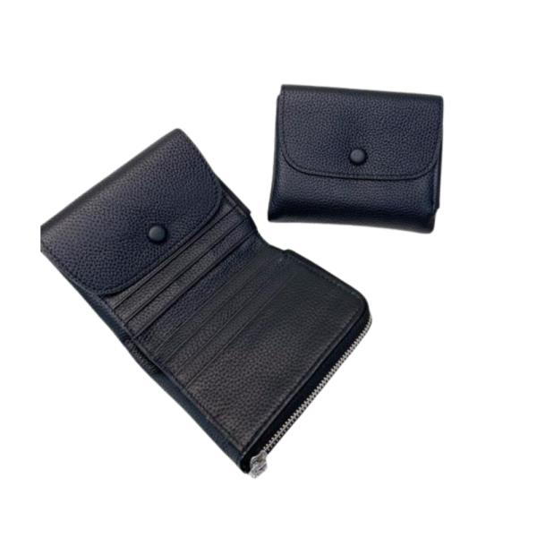 Billetera De Cuero Para Dama 1021 Negro