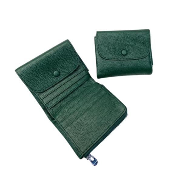 Billetera De Cuero Para Dama 1021 Verde